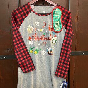 Girls Christmas nightgown with matching mask size 14-16